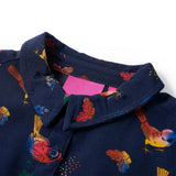 VidaXL Robe enfant à manches longues 116 bleu marine