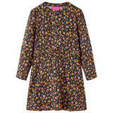 VidaXL Robe enfant à manches longues 92 bleu marine