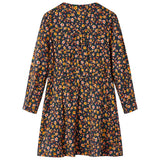 VidaXL Robe enfant à manches longues 92 bleu marine