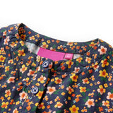 VidaXL Robe enfant à manches longues 92 bleu marine