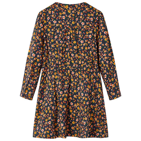 VidaXL Robe enfant à manches longues 116 bleu marine