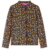 VidaXL Chemise enfant à col officier 104 bleu marine