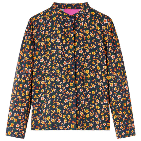 VidaXL Chemise enfant à col officier 104 bleu marine