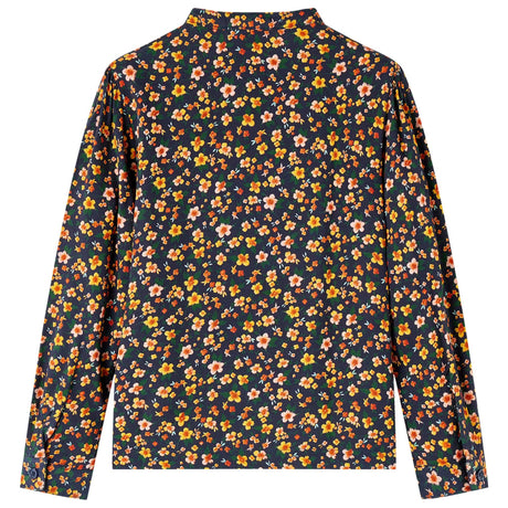 VidaXL Chemise enfant à col officier 104 bleu marine
