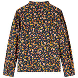 VidaXL Chemise enfant à col officier 128 bleu marine