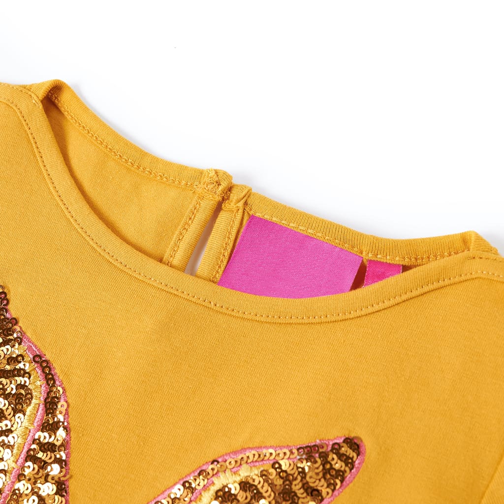 VidaXL Chemise enfant à manches longues 92 ocre