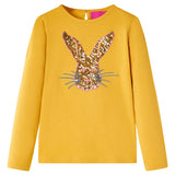 VidaXL Chemise enfant à manches longues 116 ocre