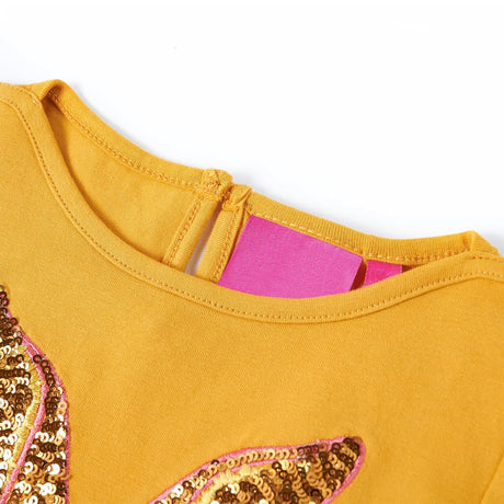 VidaXL Chemise enfant à manches longues 116 ocre