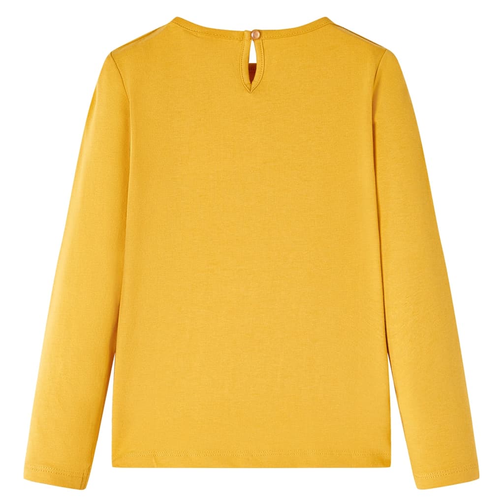 VidaXL Chemise enfant à manches longues 128 ocre