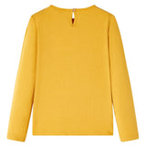 VidaXL Chemise enfant à manches longues 128 ocre