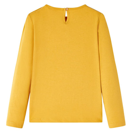VidaXL Chemise enfant à manches longues 128 ocre