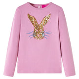 VidaXL Chemise enfant à manches longues 128 rose marron