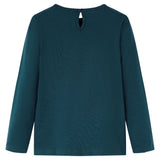 VidaXL Chemise enfant à manches longues 92 vert foncé