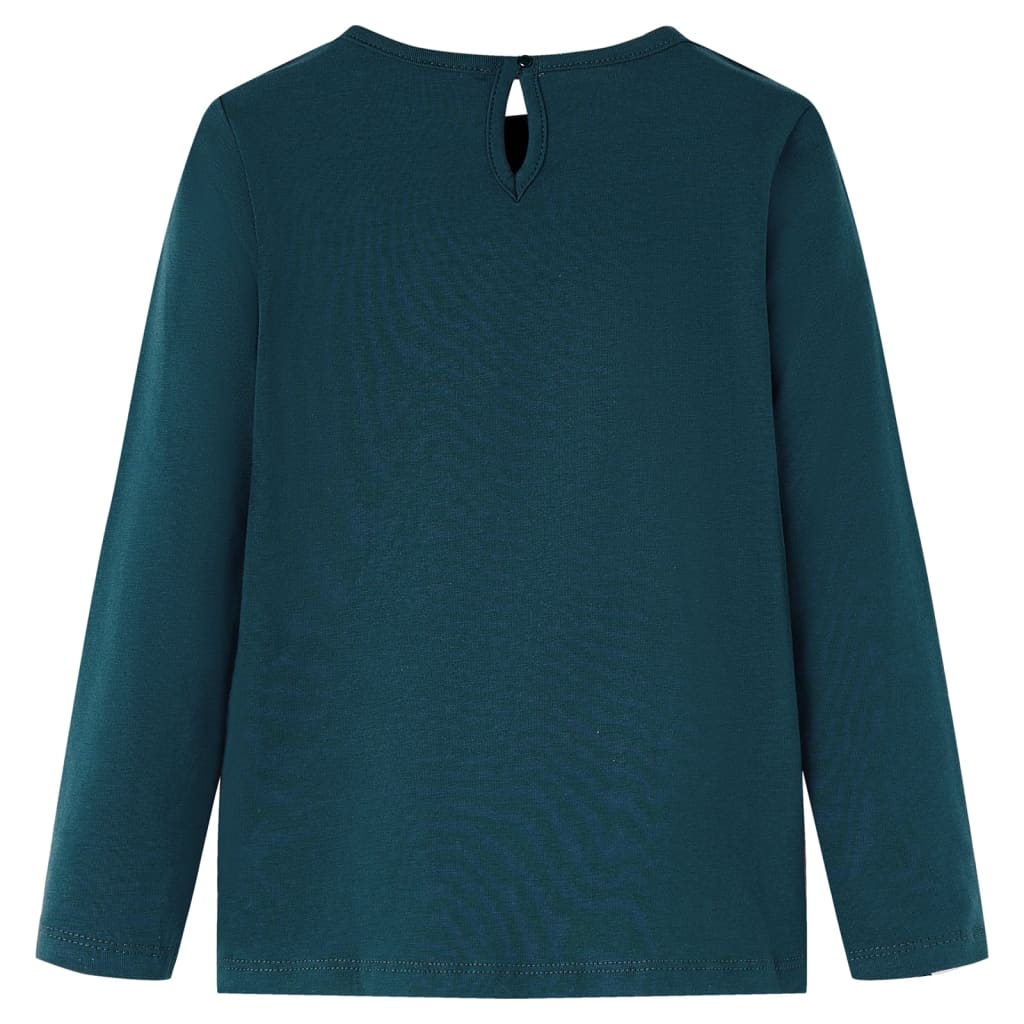 VidaXL Chemise enfant à manches longues 104 vert foncé