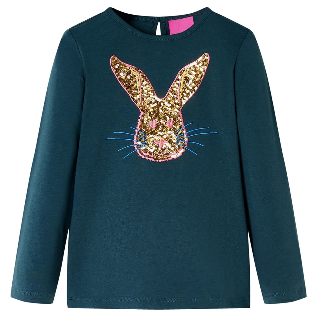 VidaXL Chemise enfant à manches longues 116 vert foncé