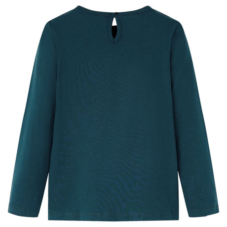 VidaXL Chemise enfant à manches longues 128 vert foncé