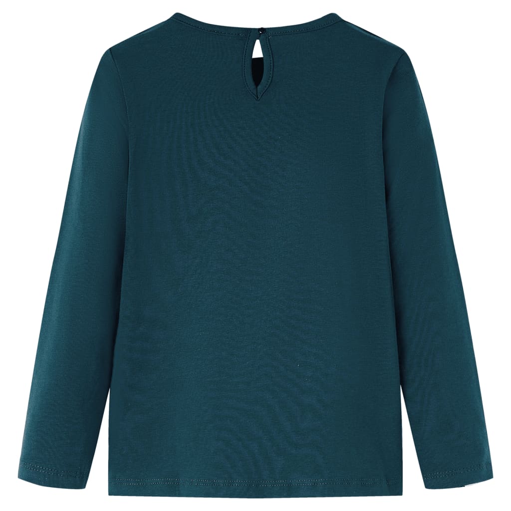VidaXL Chemise enfant à manches longues 140 vert foncé