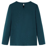 VidaXL Chemise enfant à manches longues 140 vert foncé