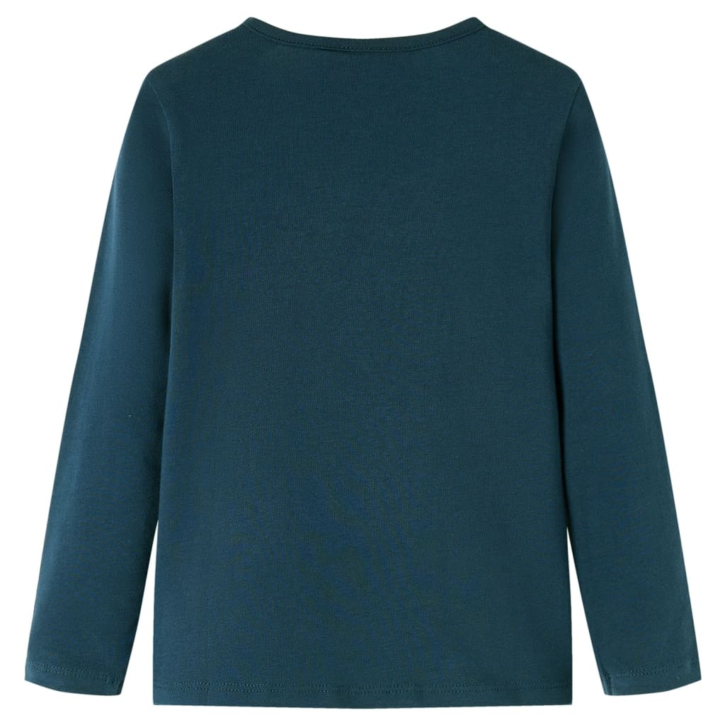 VidaXL Chemise enfant à manches longues 92 vert foncé