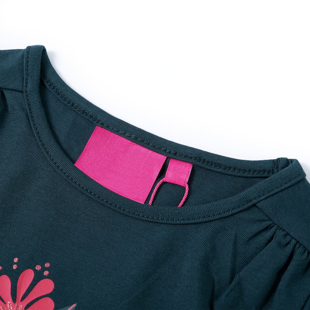 VidaXL Chemise enfant à manches longues 92 vert foncé
