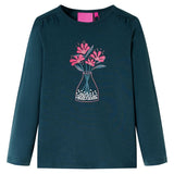 VidaXL Chemise enfant à manches longues 104 vert foncé