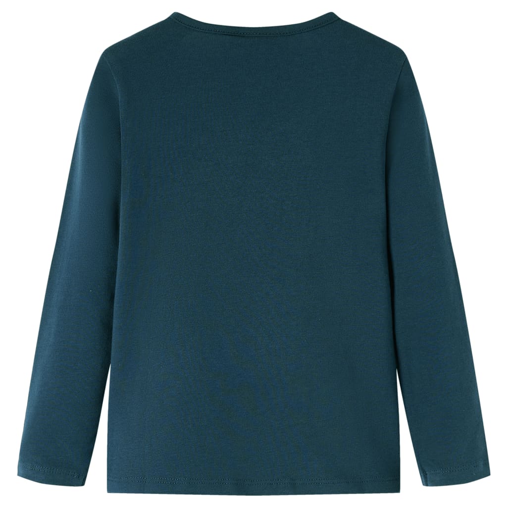 VidaXL Chemise enfant à manches longues 104 vert foncé