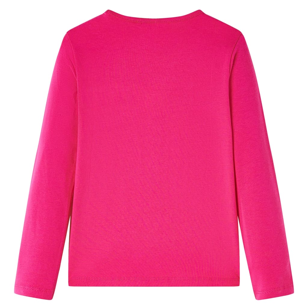 VidaXL Chemise enfant à manches longues 128 rose vif