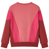 VidaXL Pull enfant color block 92 rose et henné