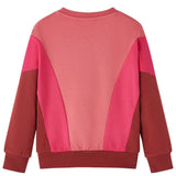 VidaXL Pull enfant color block 104 rose et henné