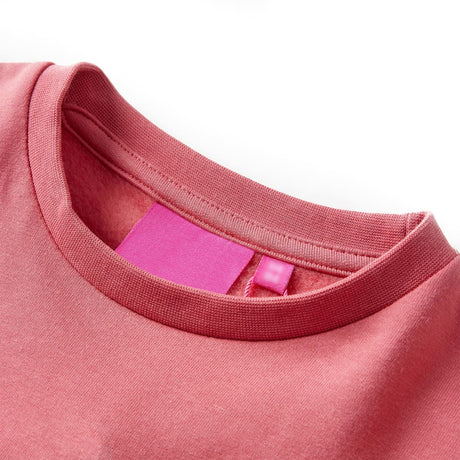 VidaXL Pull enfant color block 116 rose et henné