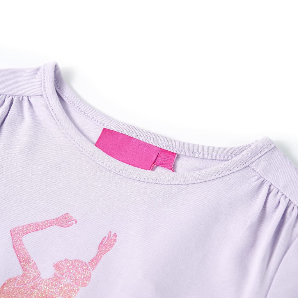 VidaXL Chemise enfant à manches longues 104 lilas clair