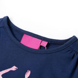 VidaXL Chemise enfant à manches longues 104 bleu marine