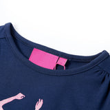 VidaXL Chemise enfant à manches longues 116 bleu marine