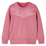 VidaXL pull enfant velours patchwork 92 couleur framboise