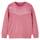 VidaXL pull enfant velours patchwork 140 couleur framboise