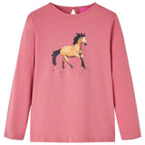 VidaXL Chemise enfant à manches longues 92 vieux rose