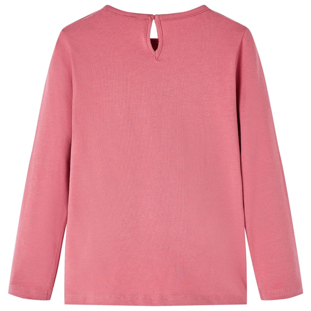 VidaXL Chemise enfant à manches longues 92 vieux rose