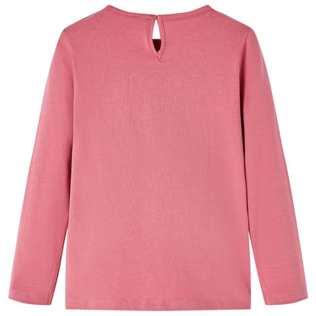 VidaXL Chemise enfant à manches longues 116 vieux rose