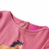 VidaXL Chemise enfant à manches longues 116 vieux rose
