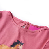 VidaXL Chemise enfant à manches longues 128 vieux rose