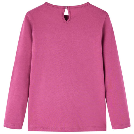 VidaXL Chemise enfant à manches longues 140 couleur framboise
