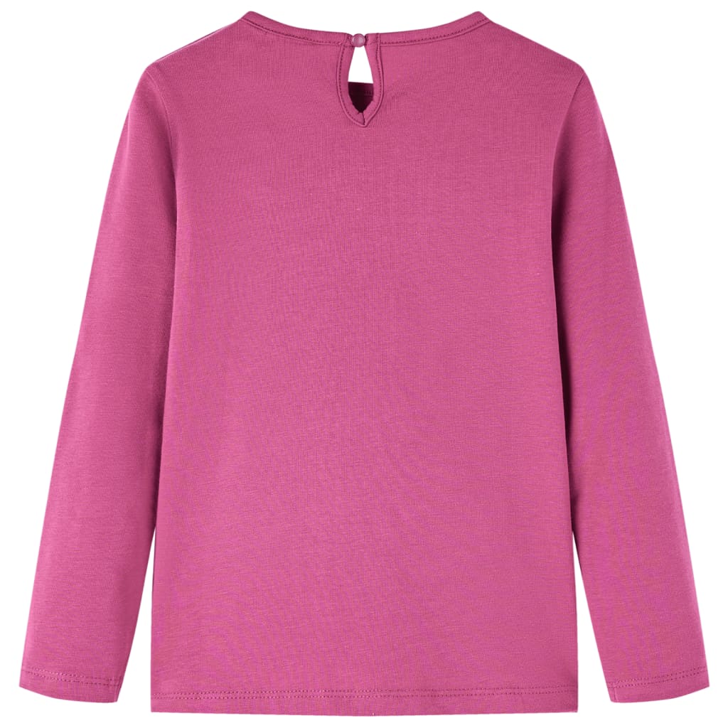 VidaXL Chemise enfant à manches longues 140 couleur framboise
