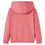 VidaXL Pull enfant à capuche 140 vieux rose