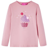 VidaXL Chemise enfant à manches longues 116 rose clair