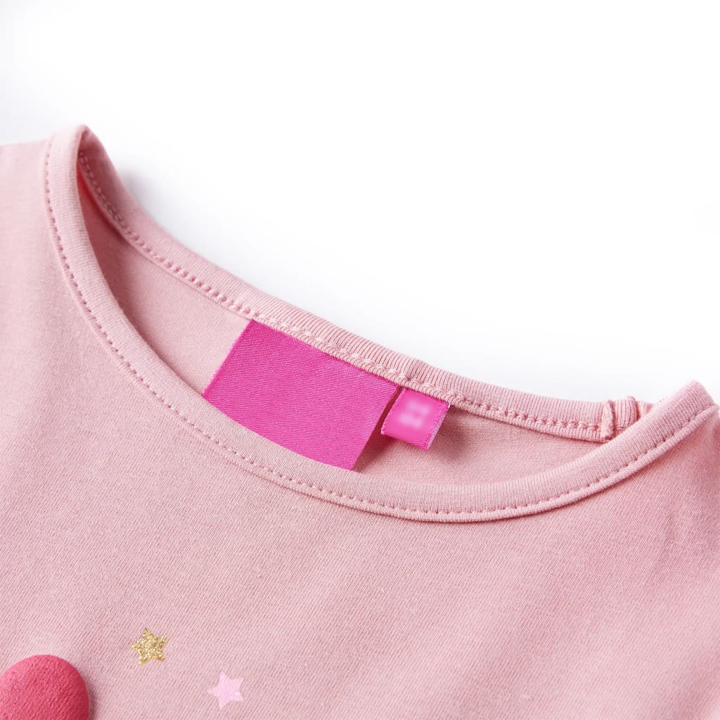 VidaXL Chemise enfant à manches longues 116 rose clair