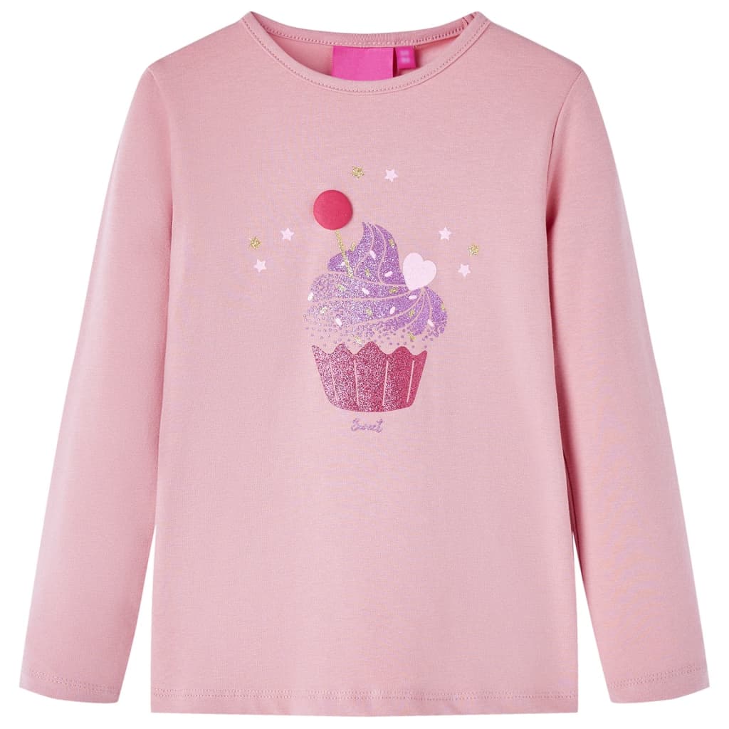 VidaXL Chemise enfant à manches longues 140 rose clair