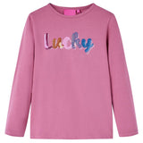 VidaXL Chemise enfant à manches longues 116 couleur framboise