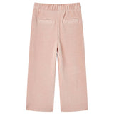 VidaXL Pantalon enfant 92 velours côtelé Rose clair