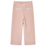 VidaXL Pantalon enfant 104 velours côtelé Rose clair