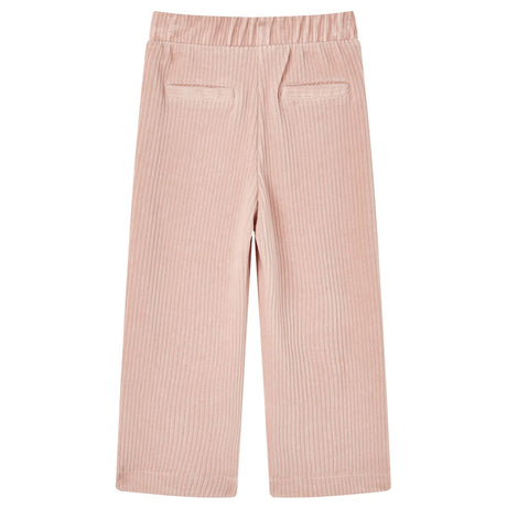VidaXL Pantalon enfant 104 velours côtelé Rose clair